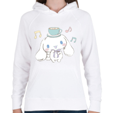 PRINTFASHION Cinnamonroll Sanrio - Női kapucnis pulóver - Fehér női pulóver, kardigán