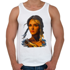 PRINTFASHION Ciri - Férfi atléta - Fehér atléta, trikó