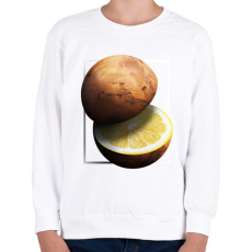 PRINTFASHION Citrom bolygó - Gyerek pulóver - Fehér