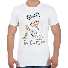 PRINTFASHION City Girls - Férfi póló - Fehér