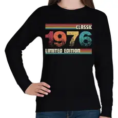 PRINTFASHION Classic 1976 - Női pulóver - Fekete