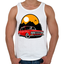 PRINTFASHION Classic car - Férfi atléta - Fehér atléta, trikó