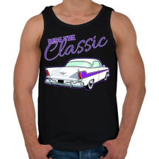 PRINTFASHION Classic car - Férfi atléta - Fekete atléta, trikó