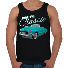 PRINTFASHION Classic car  - Férfi atléta - Fekete atléta, trikó