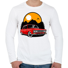 PRINTFASHION Classic car - Férfi hosszú ujjú póló - Fehér férfi póló