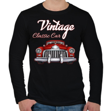 PRINTFASHION Classic car  - Férfi hosszú ujjú póló - Fekete