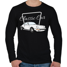 PRINTFASHION Classic Car - Férfi hosszú ujjú póló - Fekete