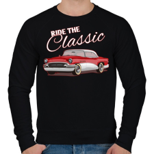 PRINTFASHION Classic car - Férfi pulóver - Fekete férfi pulóver, kardigán