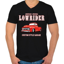 PRINTFASHION Classic car - Férfi V-nyakú póló - Fekete férfi póló