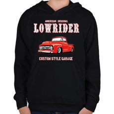 PRINTFASHION Classic car - Gyerek kapucnis pulóver - Fekete