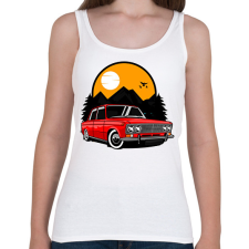 PRINTFASHION Classic car - Női atléta - Fehér női trikó