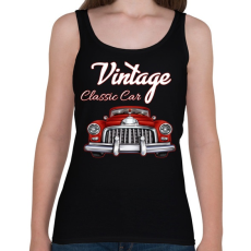 PRINTFASHION Classic car  - Női atléta - Fekete