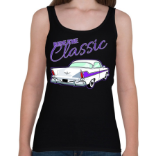PRINTFASHION Classic car - Női atléta - Fekete női trikó