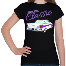 PRINTFASHION Classic car  - Női póló - Fekete női póló