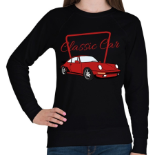 PRINTFASHION Classic Car - Női pulóver - Fekete női pulóver, kardigán