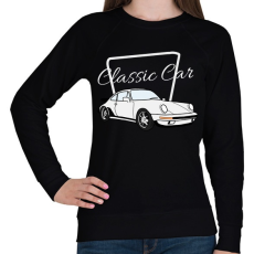 PRINTFASHION Classic Car - Női pulóver - Fekete