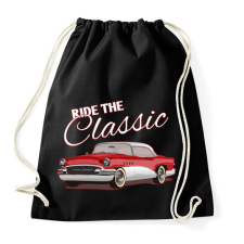 PRINTFASHION Classic car  - Sportzsák, Tornazsák - Fekete tornazsák