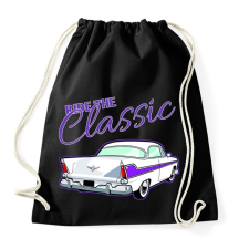 PRINTFASHION Classic car - Sportzsák, Tornazsák - Fekete tornazsák