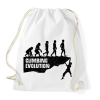 PRINTFASHION Climbing Evolution - Sportzsák, Tornazsák - Fehér