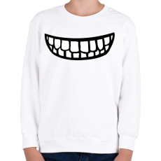 PRINTFASHION Clipart Smile - Gyerek pulóver - Fehér