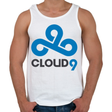 PRINTFASHION Cloud9 logo - Férfi atléta - Fehér atléta, trikó