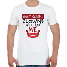 PRINTFASHION Clowns will eat me - Férfi póló - Fehér férfi póló