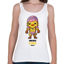 PRINTFASHION Cluck - Fortnite Season 6 - Női atléta - Fehér női trikó