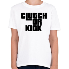 PRINTFASHION Clutch or Kick - Gyerek póló - Fehér gyerek póló