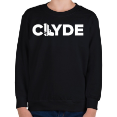 PRINTFASHION Clyde páros póló - Gyerek pulóver - Fekete