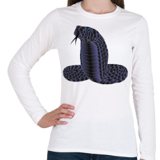 PRINTFASHION cobra-6369762 - Női hosszú ujjú póló - Fehér