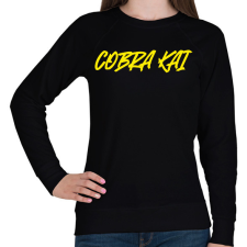 PRINTFASHION COBRA KAI 1 - Női pulóver - Fekete női pulóver, kardigán