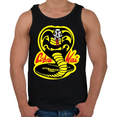 PRINTFASHION Cobra Kai - Férfi atléta - Fekete