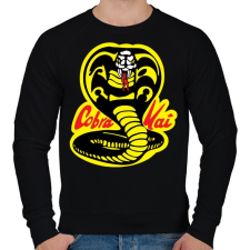 PRINTFASHION Cobra Kai - Férfi pulóver - Fekete férfi pulóver, kardigán