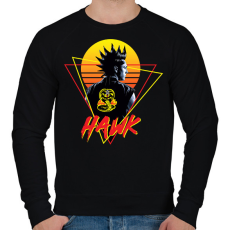 PRINTFASHION Cobra Kai - Hawk - Férfi pulóver - Fekete