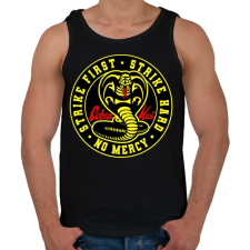 PRINTFASHION Cobra Kai - No Mercy - Férfi atléta - Fekete atléta, trikó