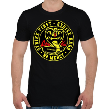 PRINTFASHION Cobra Kai - No Mercy - Férfi póló - Fekete férfi póló