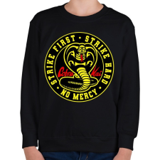 PRINTFASHION Cobra Kai - No Mercy - Gyerek pulóver - Fekete gyerek pulóver, kardigán