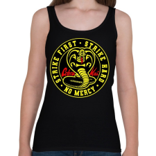 PRINTFASHION Cobra Kai - No Mercy - Női atléta - Fekete női trikó