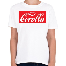 PRINTFASHION Coca Corolla - Gyerek póló - Fehér