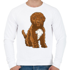 PRINTFASHION Cockapoo kutya - Férfi pulóver - Fehér férfi pulóver, kardigán