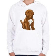 PRINTFASHION Cockapoo kutya - Gyerek kapucnis pulóver - Fehér