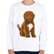 PRINTFASHION Cockapoo kutya - Gyerek pulóver - Fehér