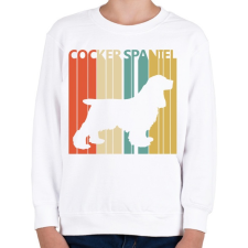 PRINTFASHION Cocker Spaniel - Gyerek pulóver - Fehér gyerek pulóver, kardigán