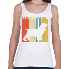 PRINTFASHION Cocker Spaniel - Női atléta - Fehér
