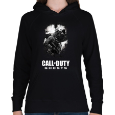 PRINTFASHION COD: Ghosts - Női kapucnis pulóver - Fekete női pulóver, kardigán