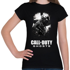 PRINTFASHION COD: Ghosts - Női póló - Fekete női póló