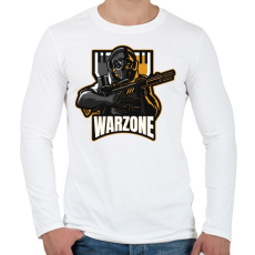 PRINTFASHION COD: Warzone - Férfi hosszú ujjú póló - Fehér