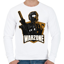 PRINTFASHION COD: Warzone - Férfi pulóver - Fehér férfi pulóver, kardigán