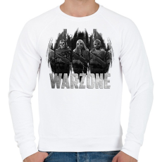 PRINTFASHION COD: Warzone - Férfi pulóver - Fehér