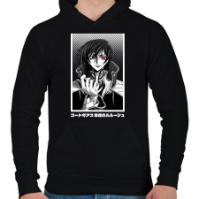 PRINTFASHION Code Geass - Férfi kapucnis pulóver - Fekete férfi pulóver, kardigán